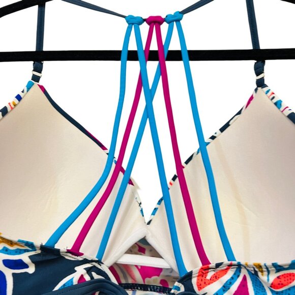 Free Country Racerback Swimwear Top Spaghetti Straps Beach Pullover Summer XL - Picture 7 of 9